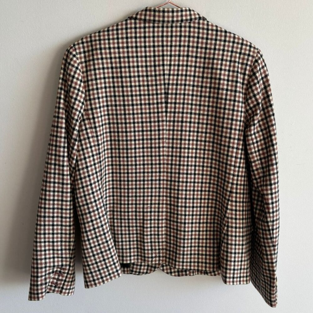 Liz Claiborne Womens Tart Tartans Plaid Wool Blend Blazer Multicolor Size 16 - Picture 14 of 14